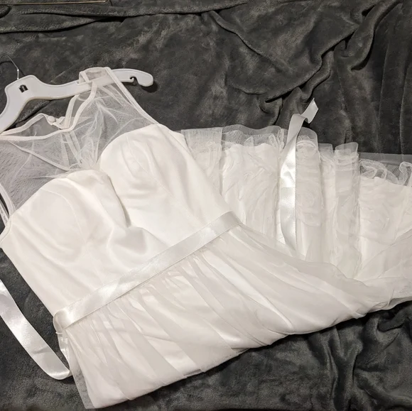 David's bridal midi wedding dress - Picture 1 of 3